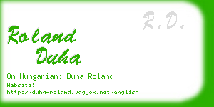 roland duha business card